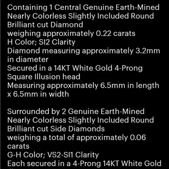 14kt gold Diamond ring size 7 - Picture 6 of 9